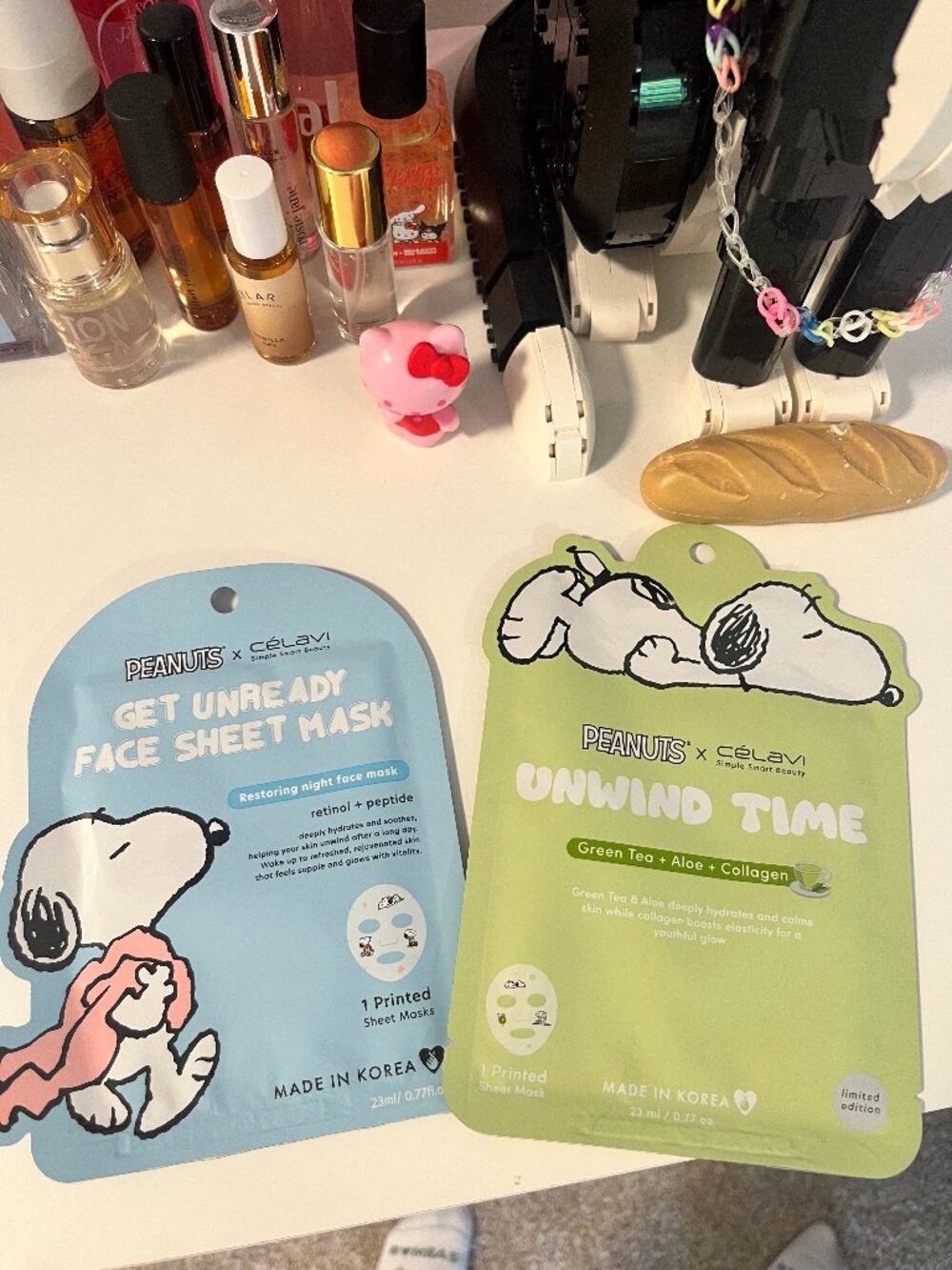 Célavi x Peanuts Snoopy Sheet masks Snoopy Girlhoodcore Korean Beauty